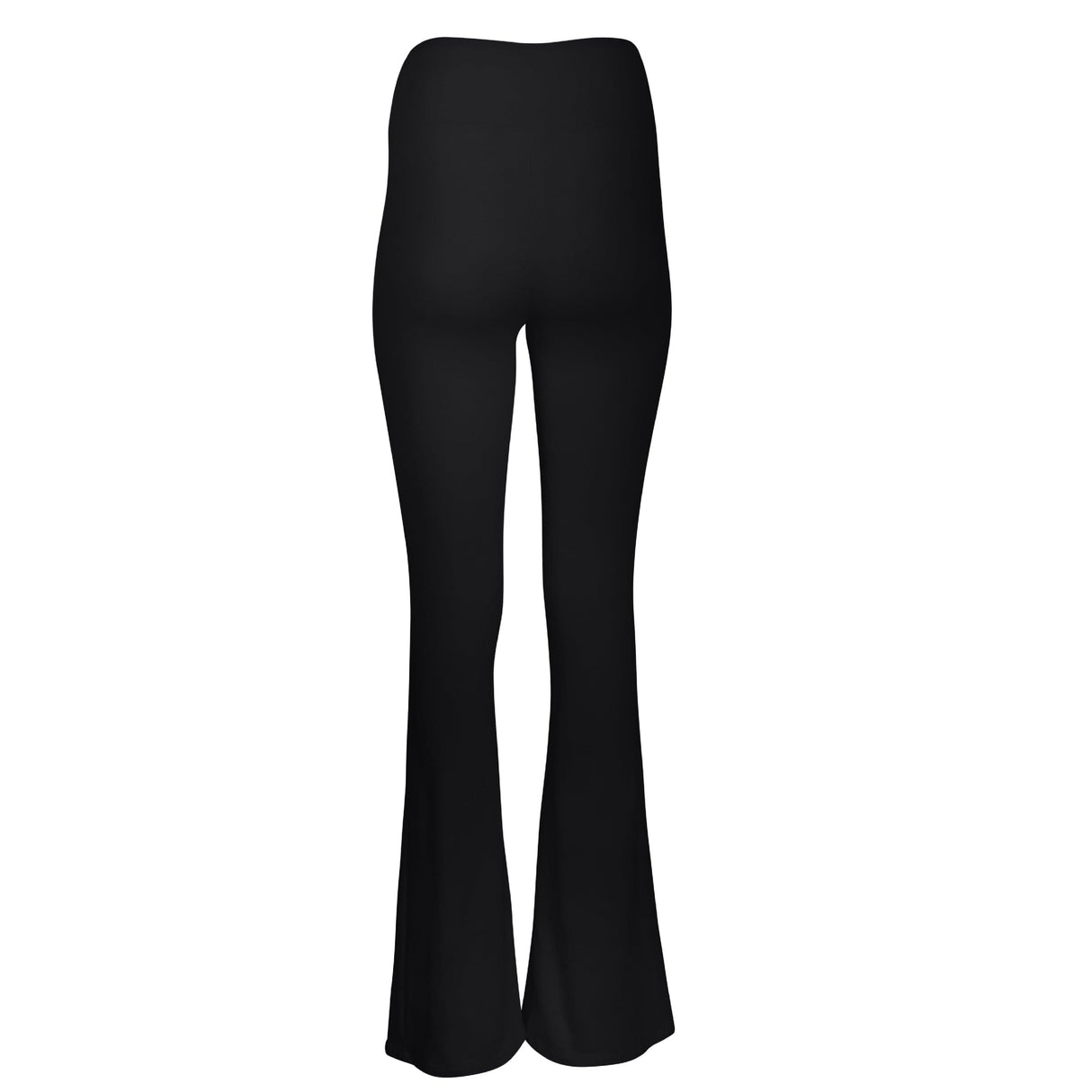 Dana Cotton Split Front Hem Pant - Black