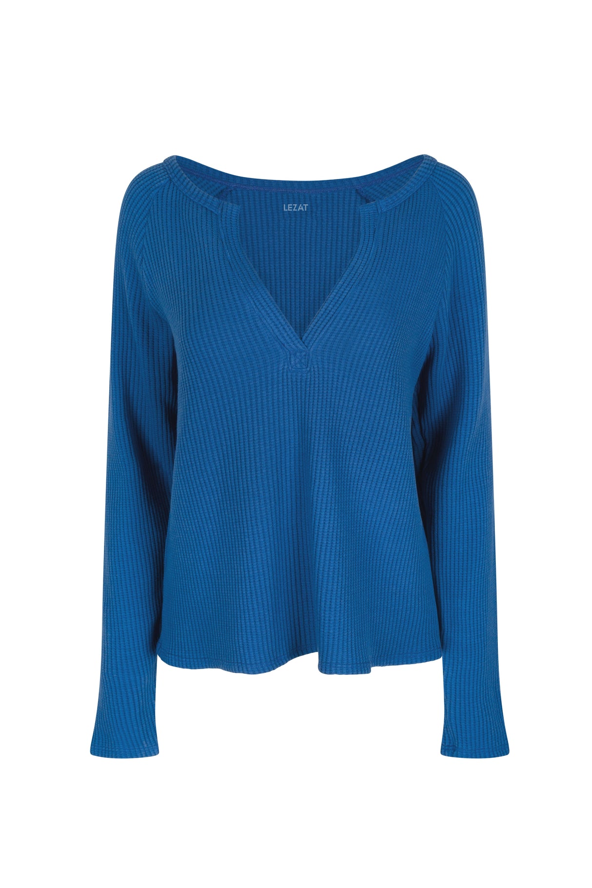 Jules Waffle Knit Organic Cotton V-Neck Pullover