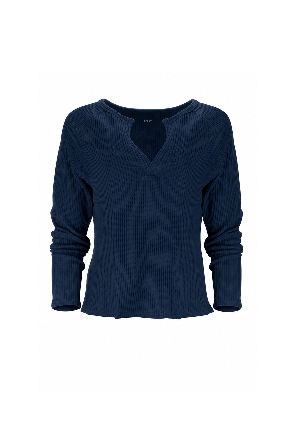 Jules Waffle Knit Organic Cotton V-Neck Pullover