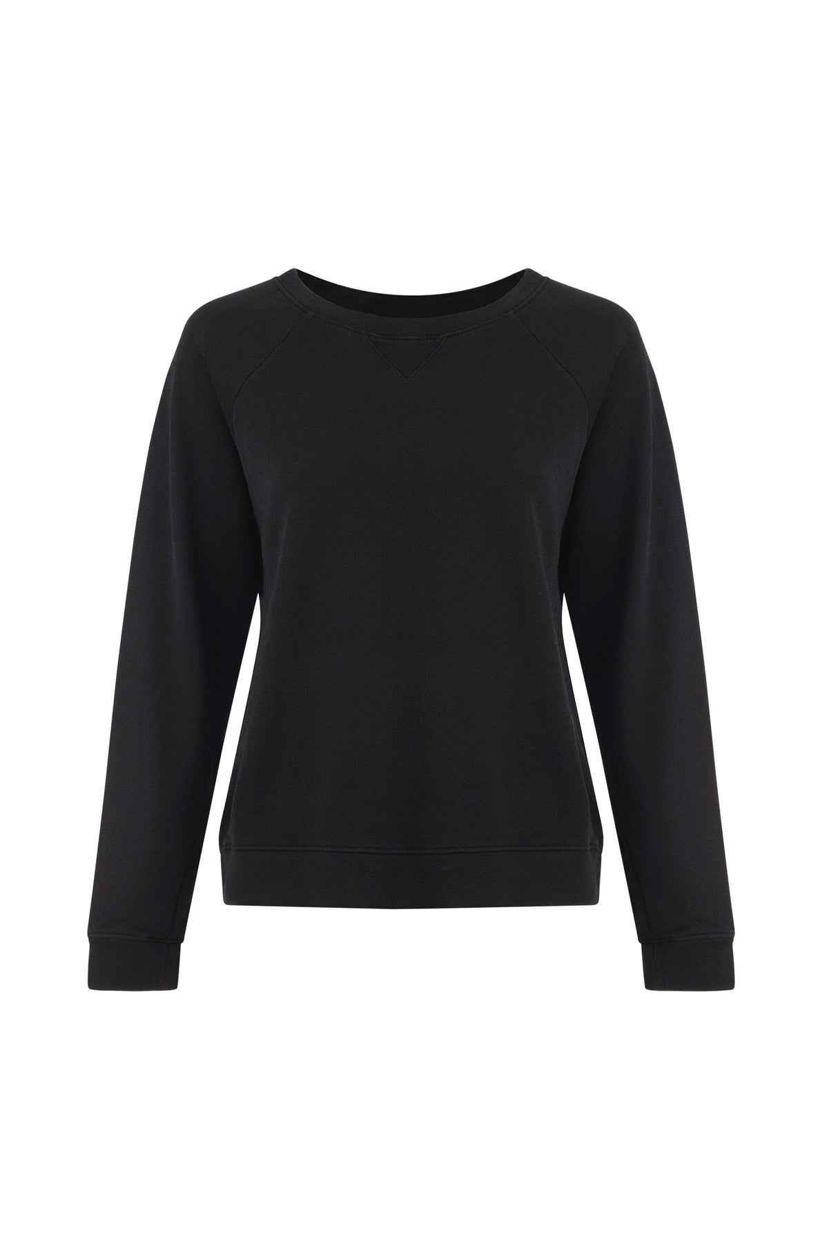 Melody Everyday Organic Cotton Pullover Sweatshirt - Black