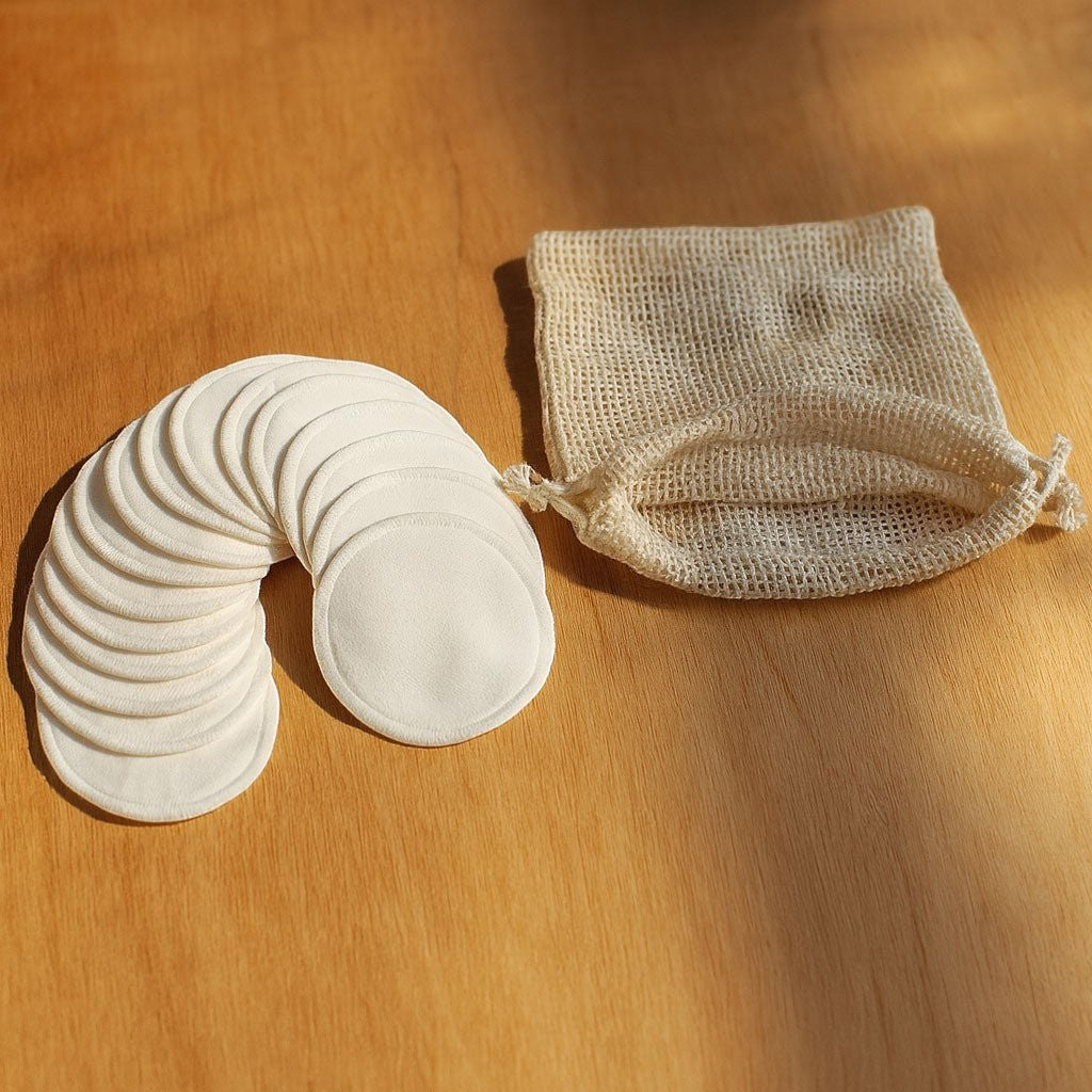 Makeup Remover Pads - 15 Count with Bag