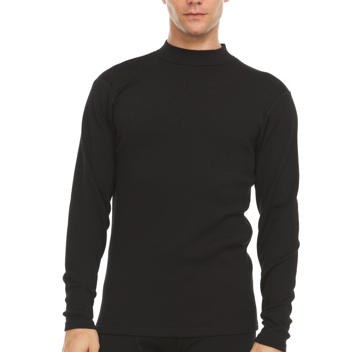 Heavyweight - Men's Mock Neck 100% Merino Wool