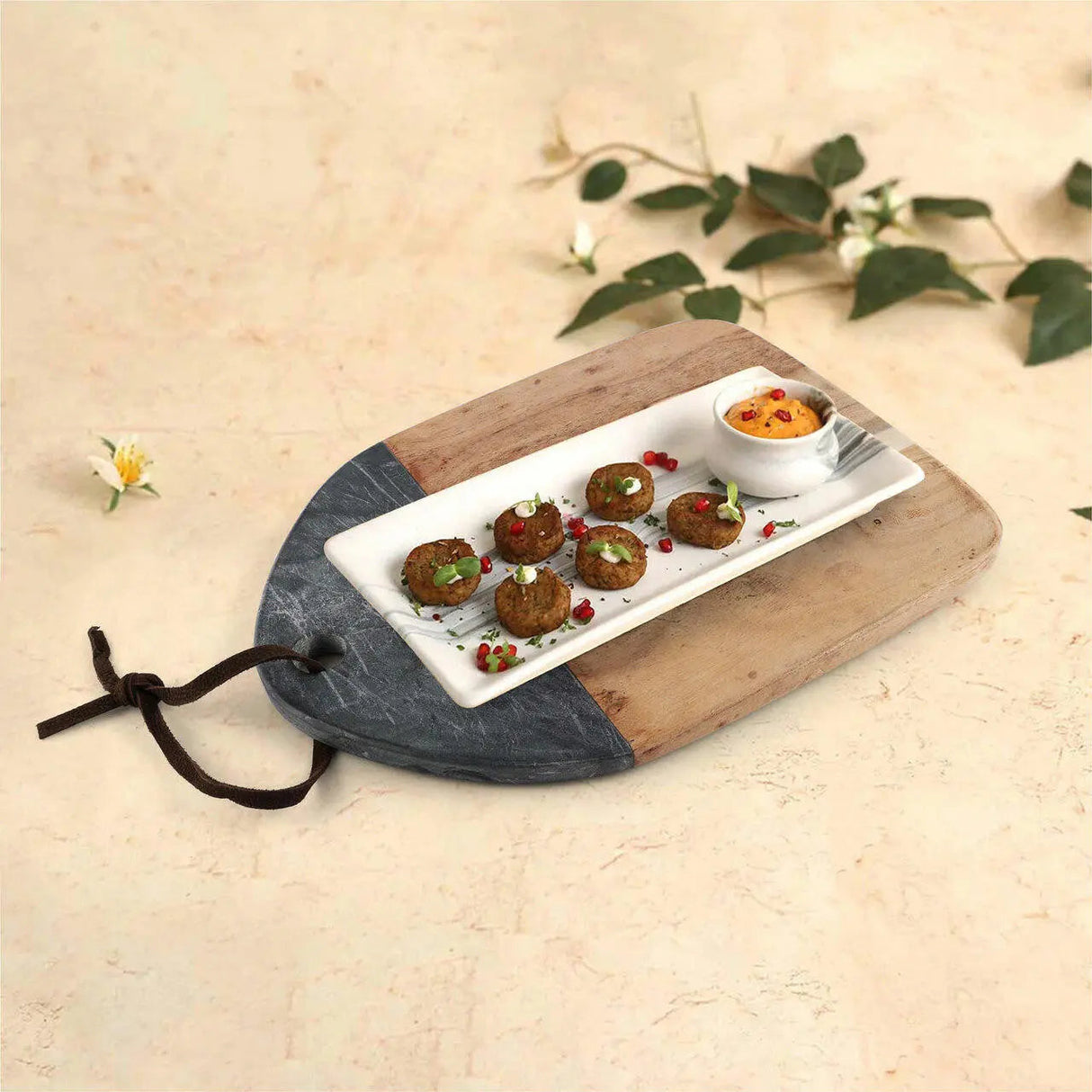 Mesa Marble Wood Cutting Board