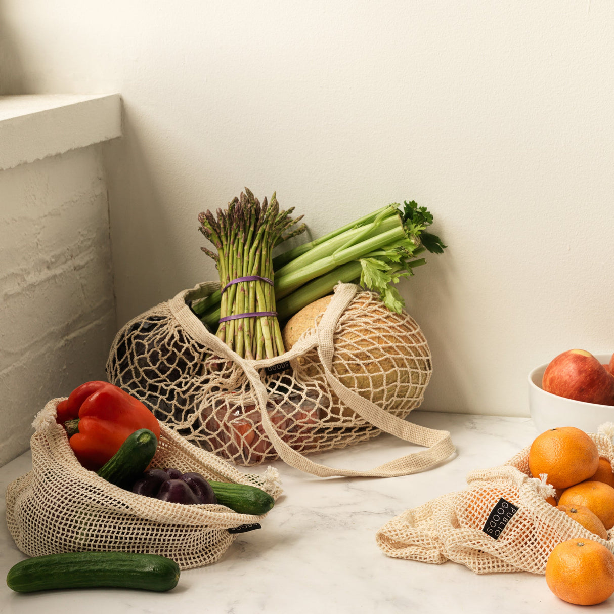 Organic Wide Mesh Tote