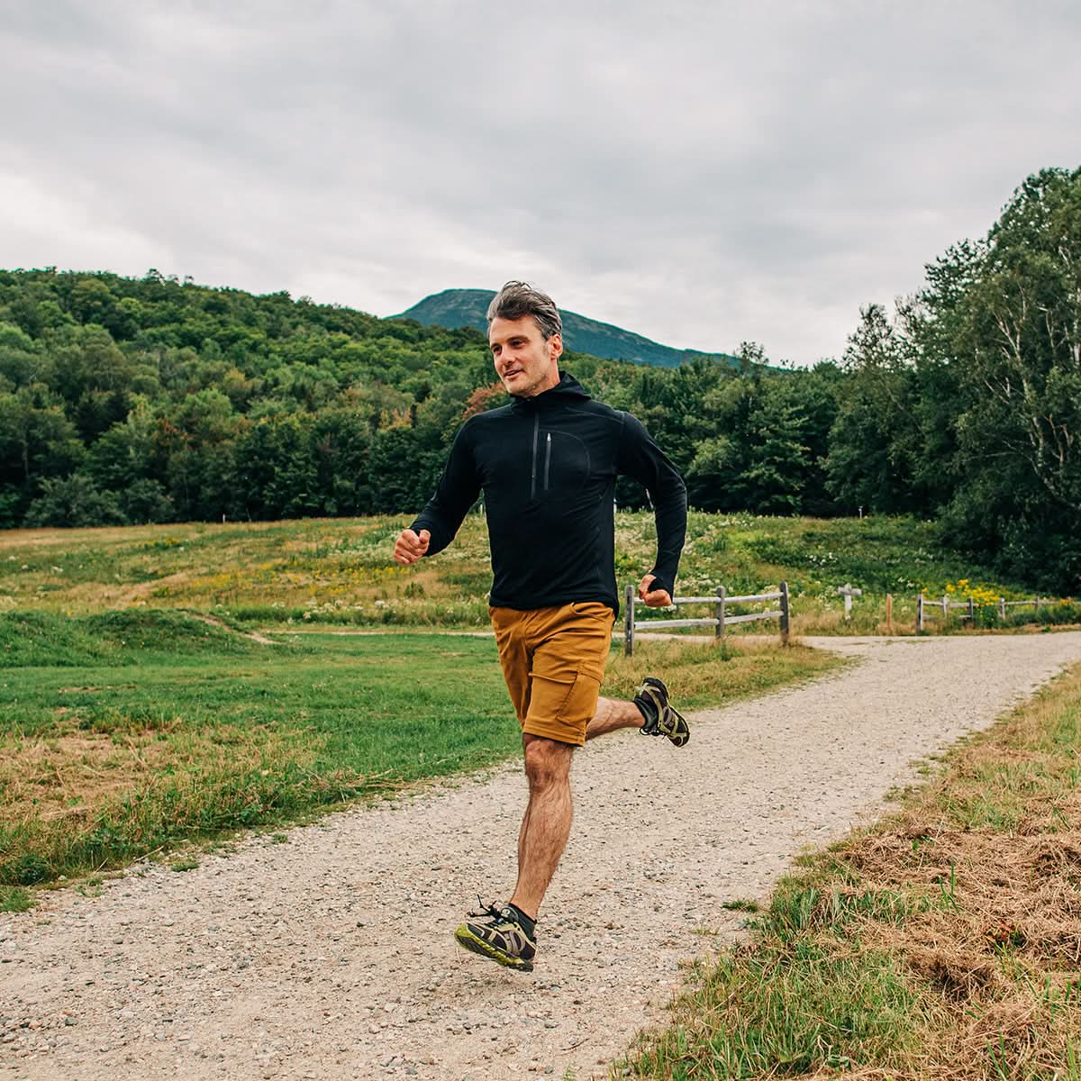 Microweight - Men's Wool 1/4 Zip Sun Hoodie Woolverino