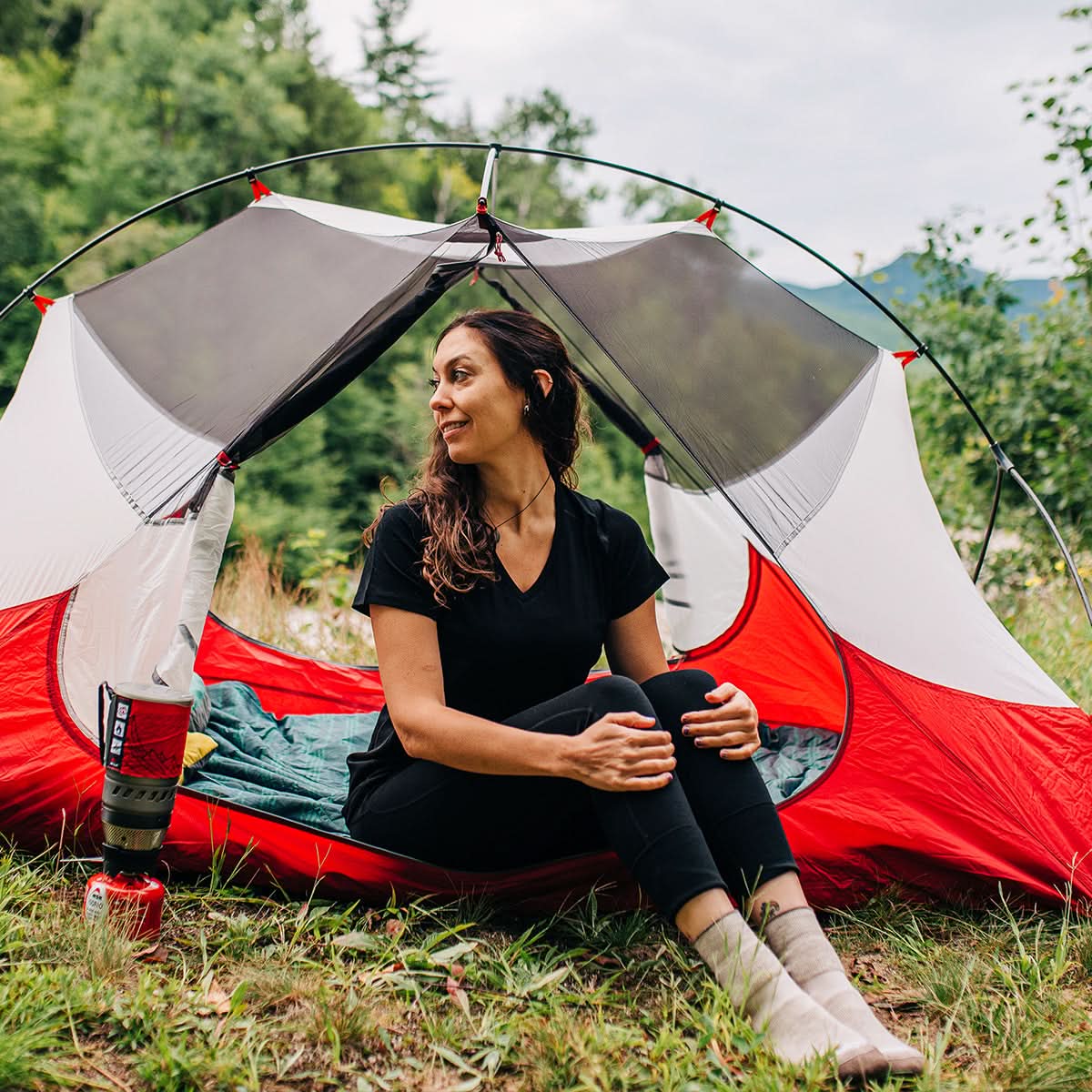 Microweight - Women's Wool V-Neck T-Shirt Woolverino