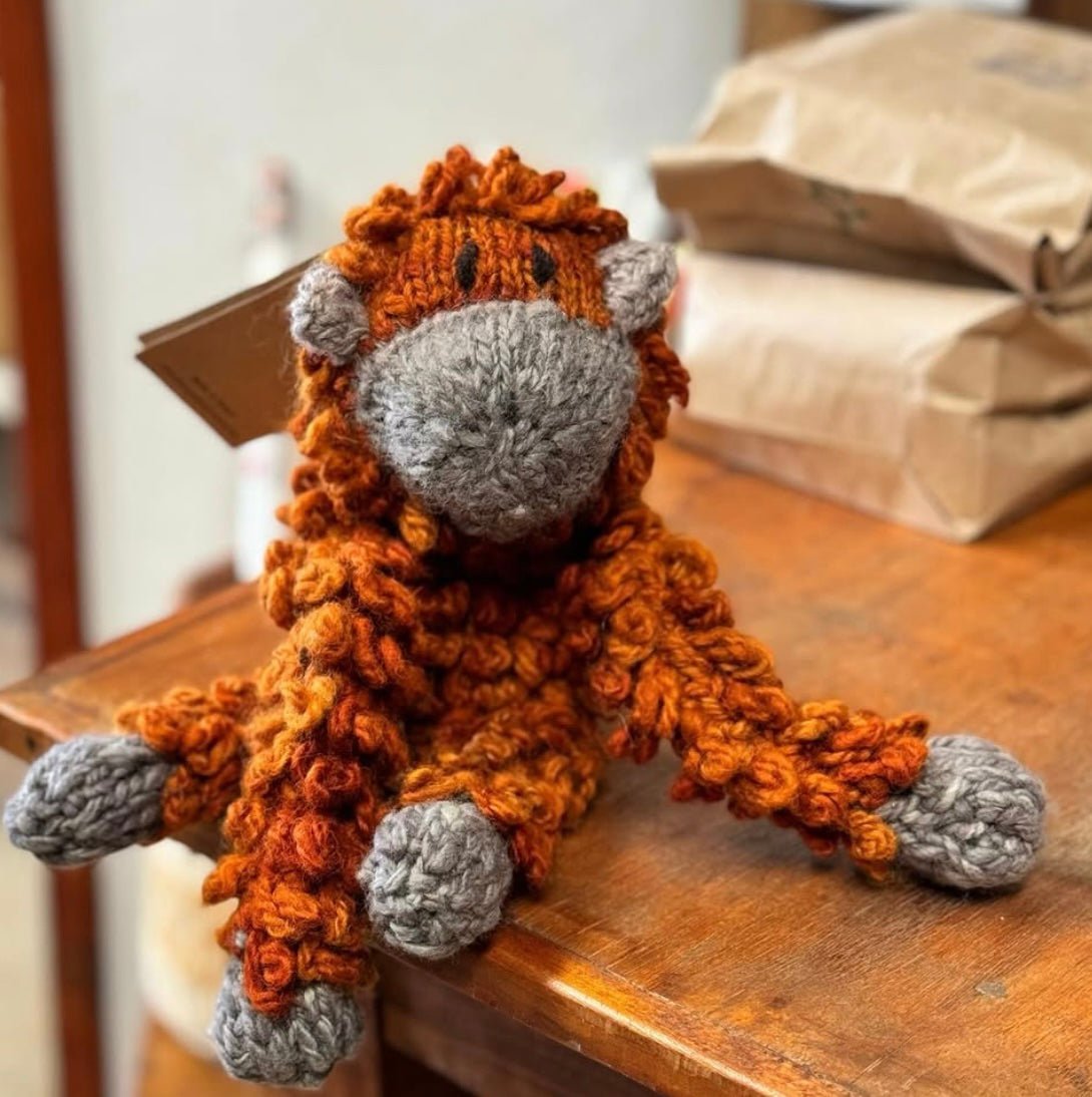 Wool Knit Buddy | Opal the Orangutan