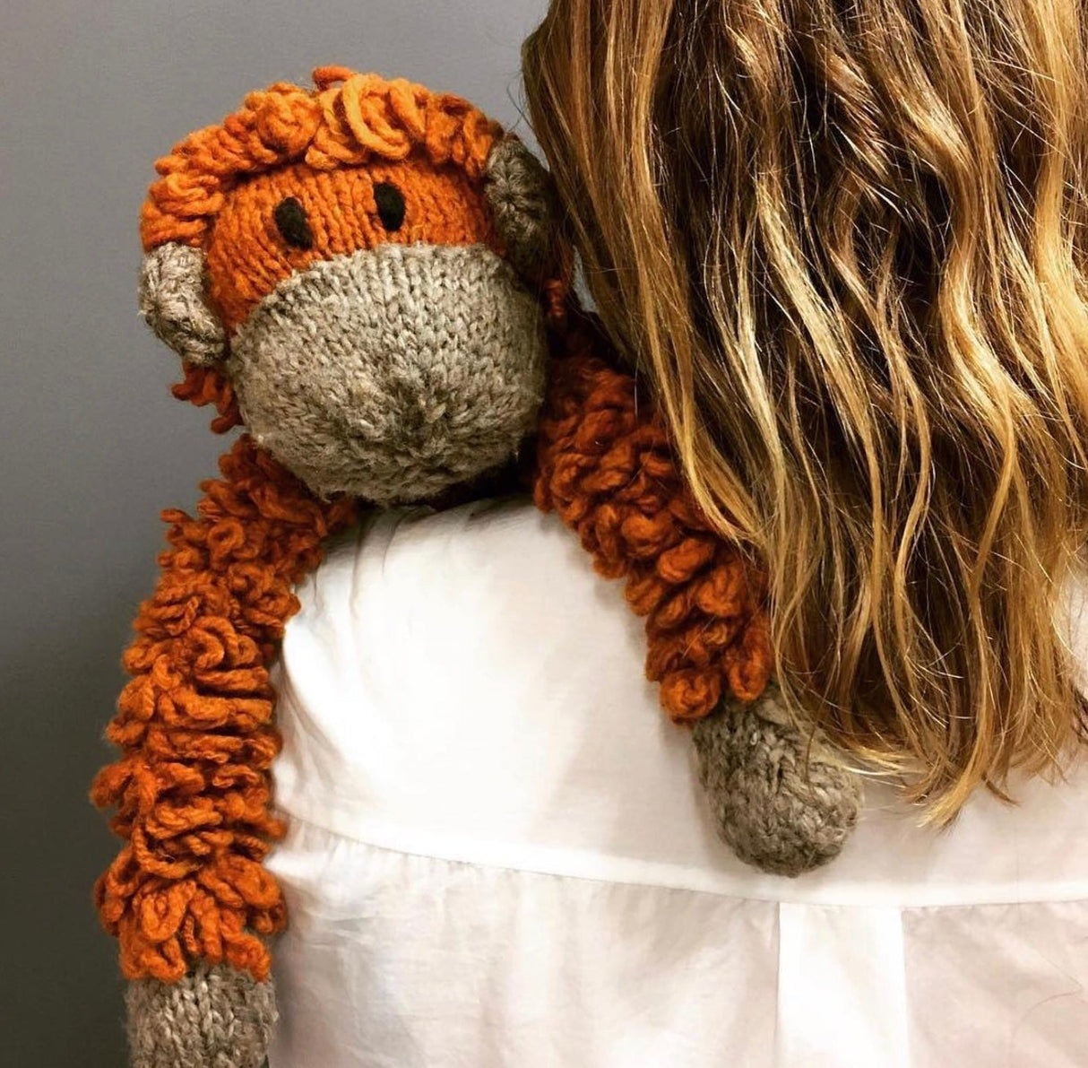Wool Knit Buddy | Opal the Orangutan