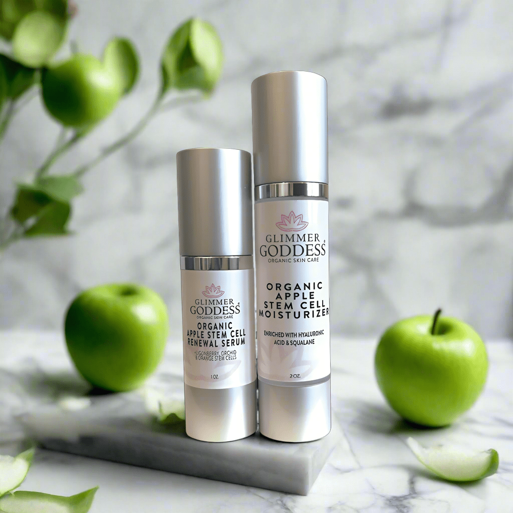 Organic Apple Stem Cell Anti-Aging Duo | Hydrating Serum & Moisturizer for Firm, Radiant Skin