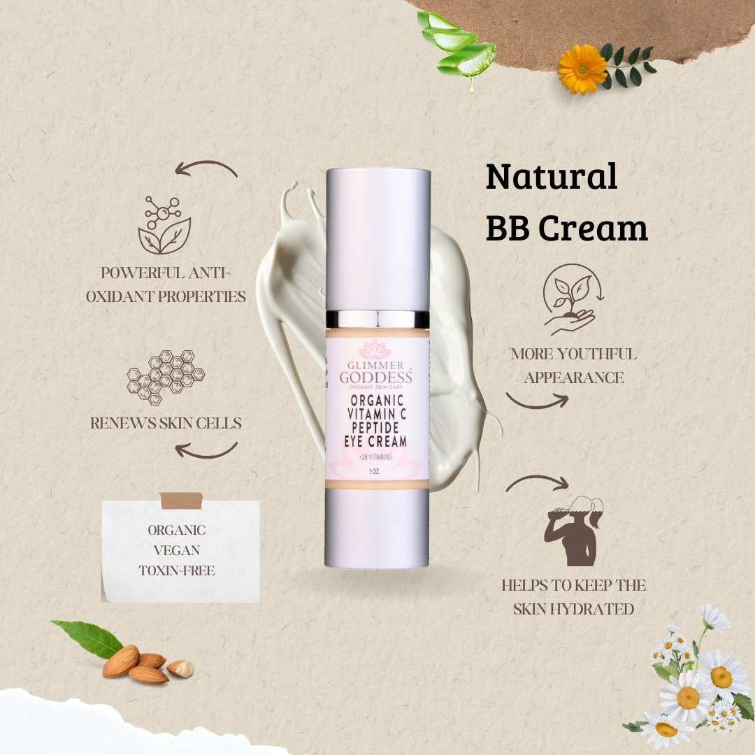 Organic Vitamin C Eye Serum For Dark Circles, Puffiness & Under-Eye Bags