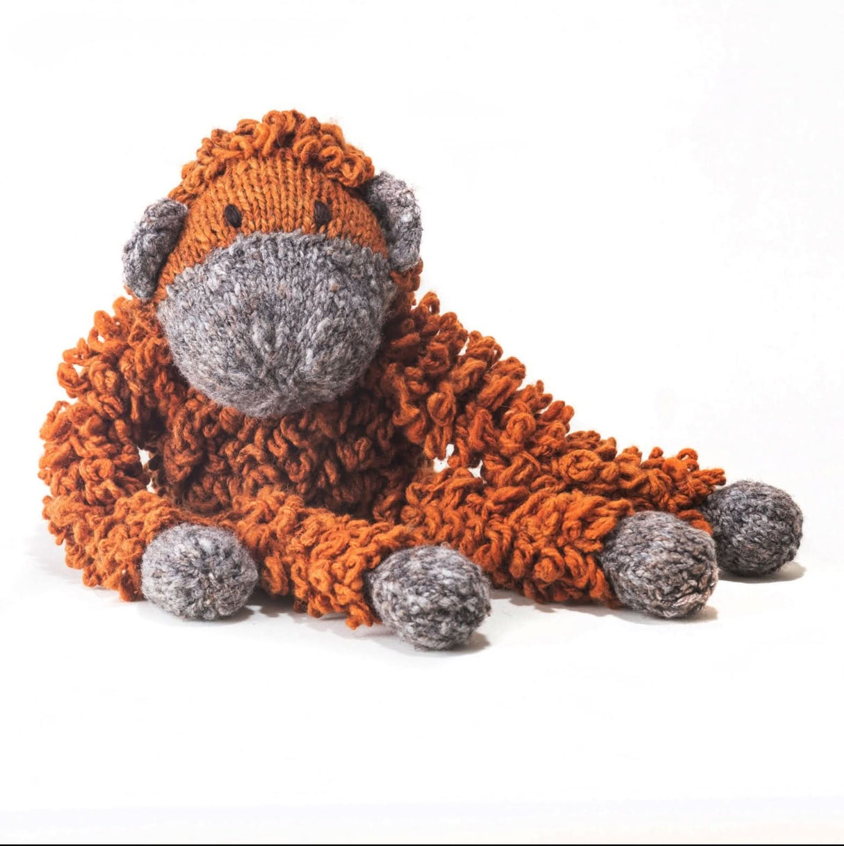 Wool Knit Buddy | Opal the Orangutan