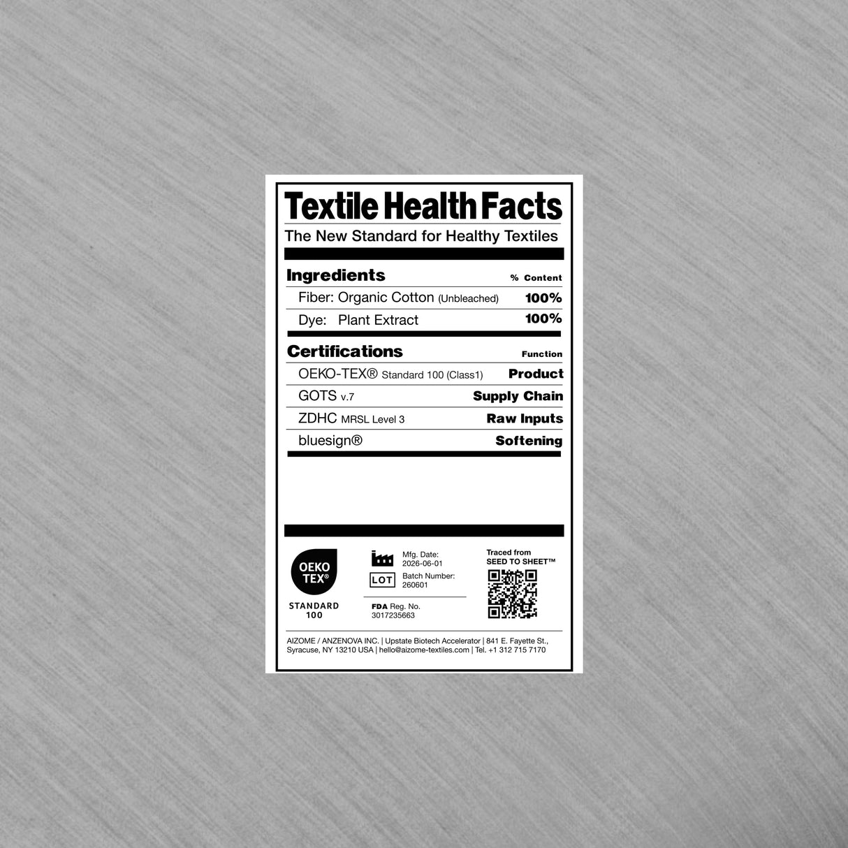 Organic Top Sheet