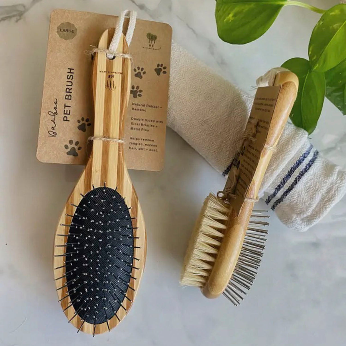 Bamboo Pet Brushes