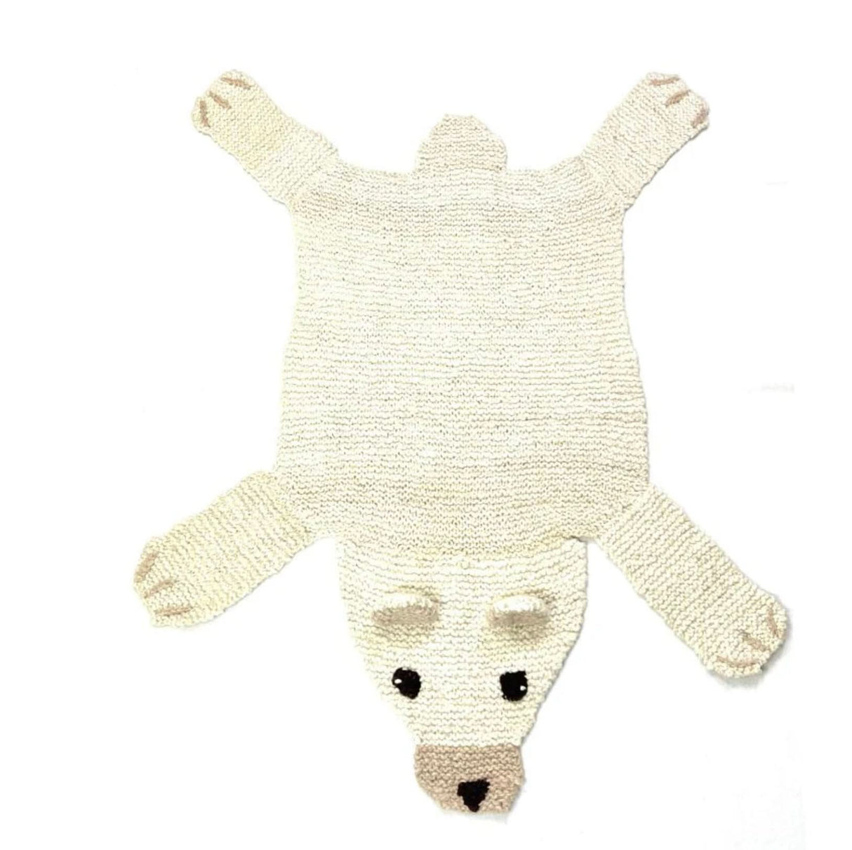 Organic Wool Play Mat + Nursery Rug | Polar Bear