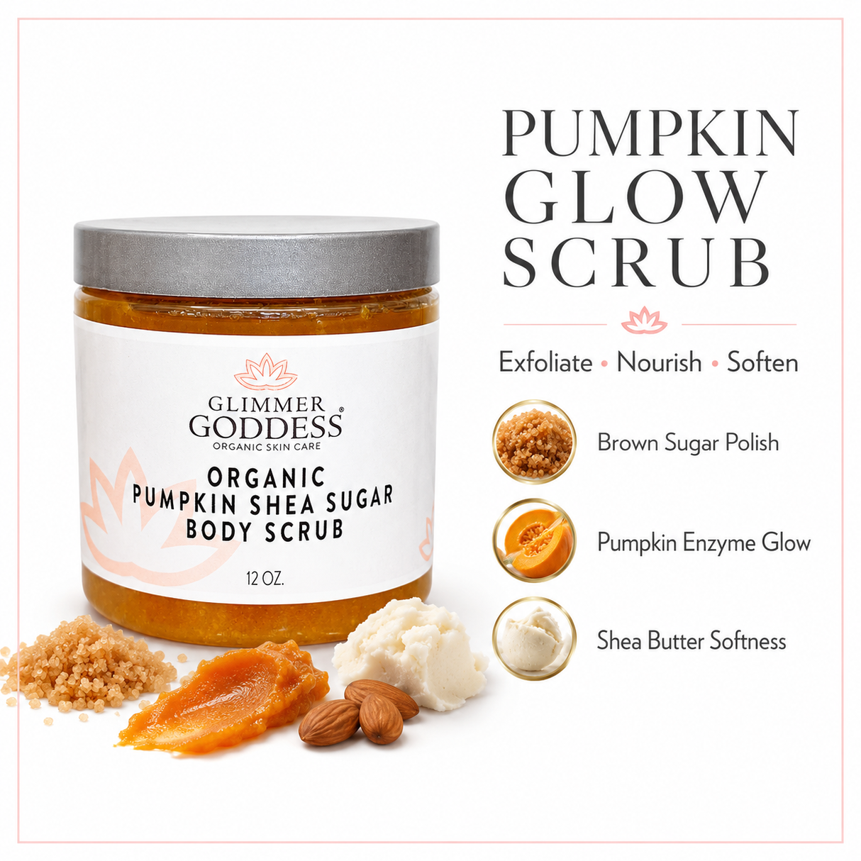 Organic Pumpkin Shea Sugar Body Scrub