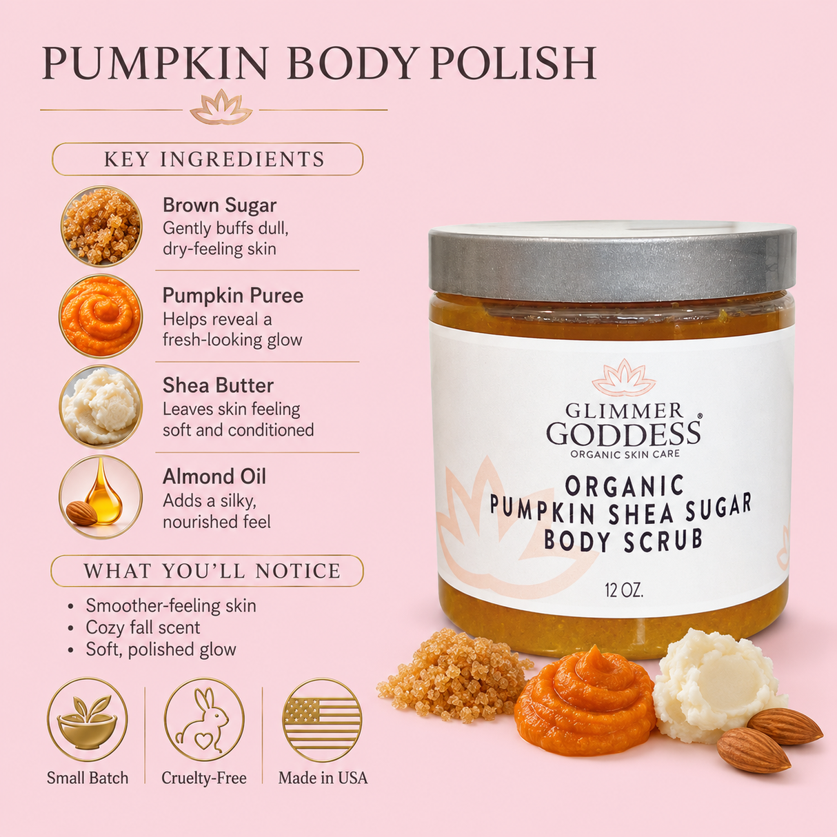 Organic Pumpkin Shea Sugar Body Scrub
