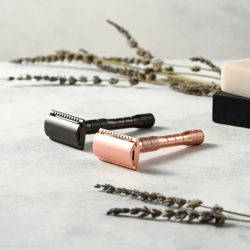 Reusable Safety Razors - Rose Gold or Black