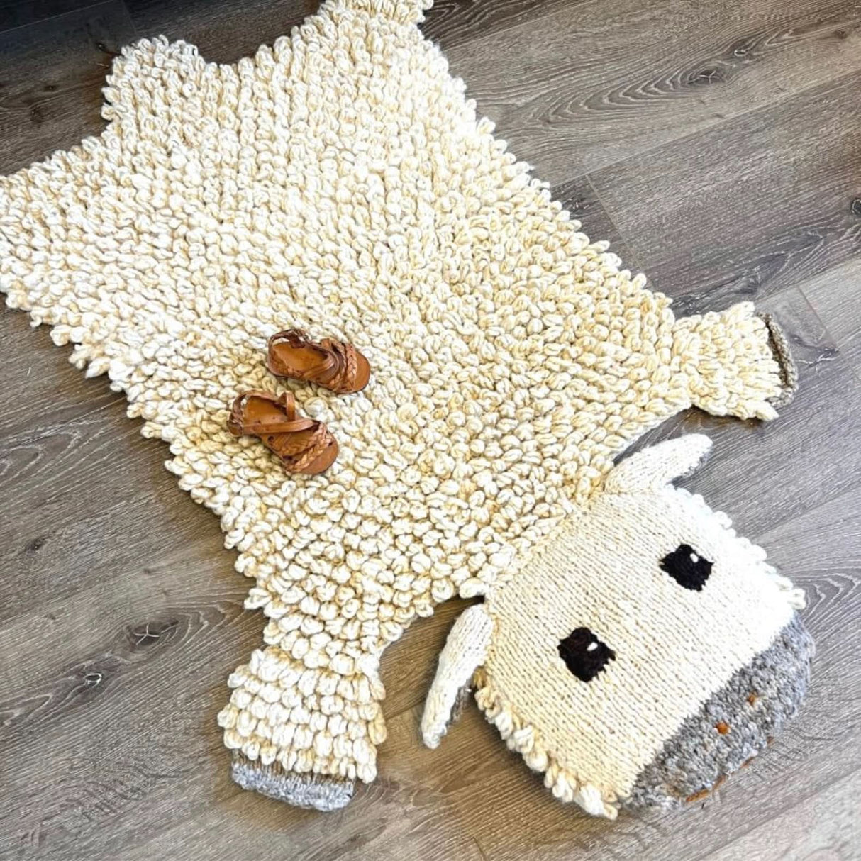 Organic Wool Play Mat + Nursery Rug | Sheep