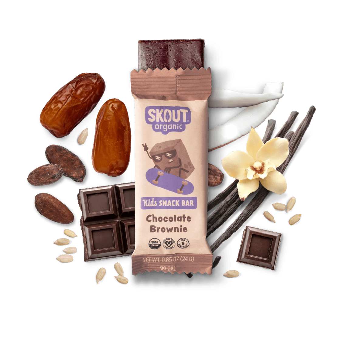 Skout Organic Chocolate Brownie Kids Bar