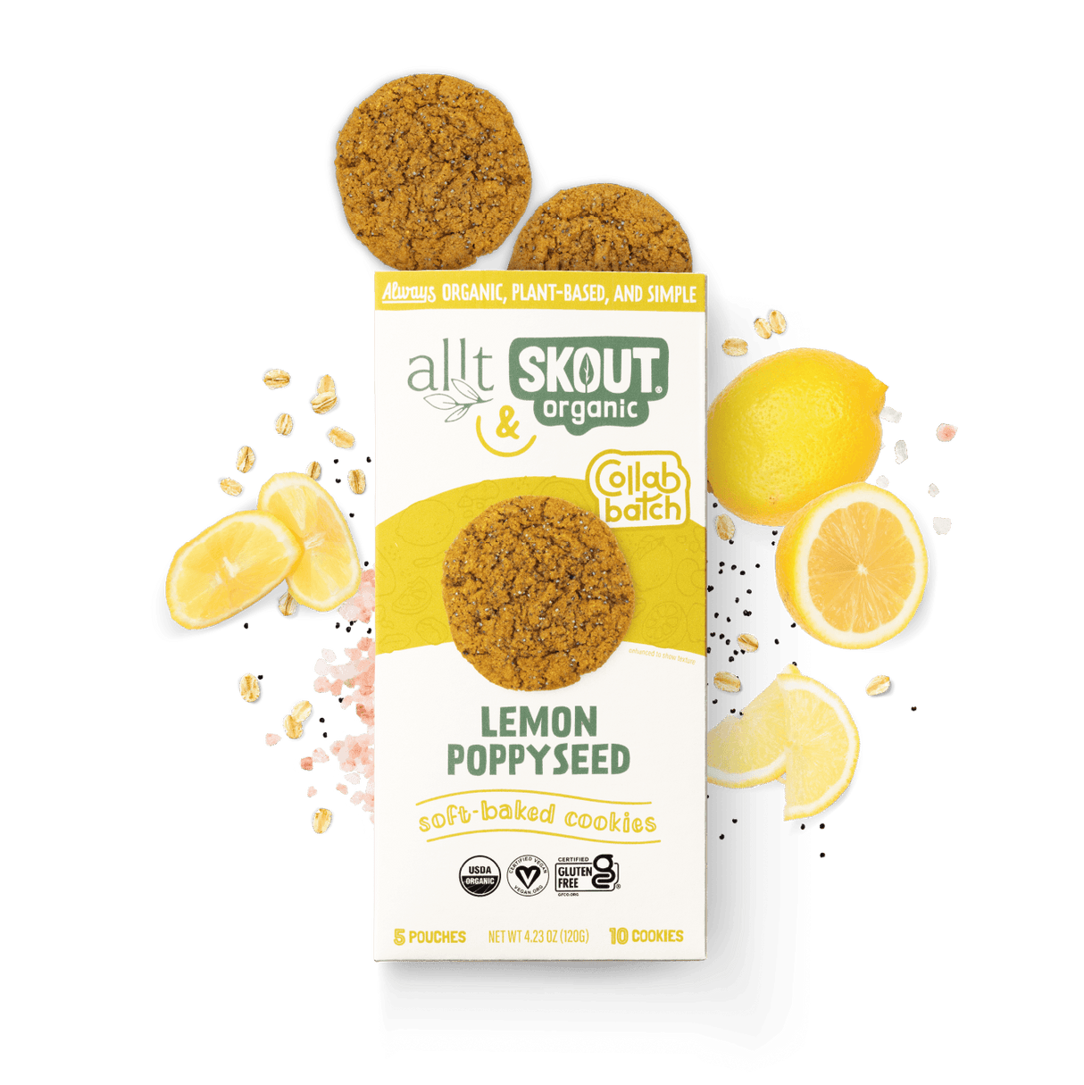 Skout Organic Lemon Poppyseed Soft Baked Cookies