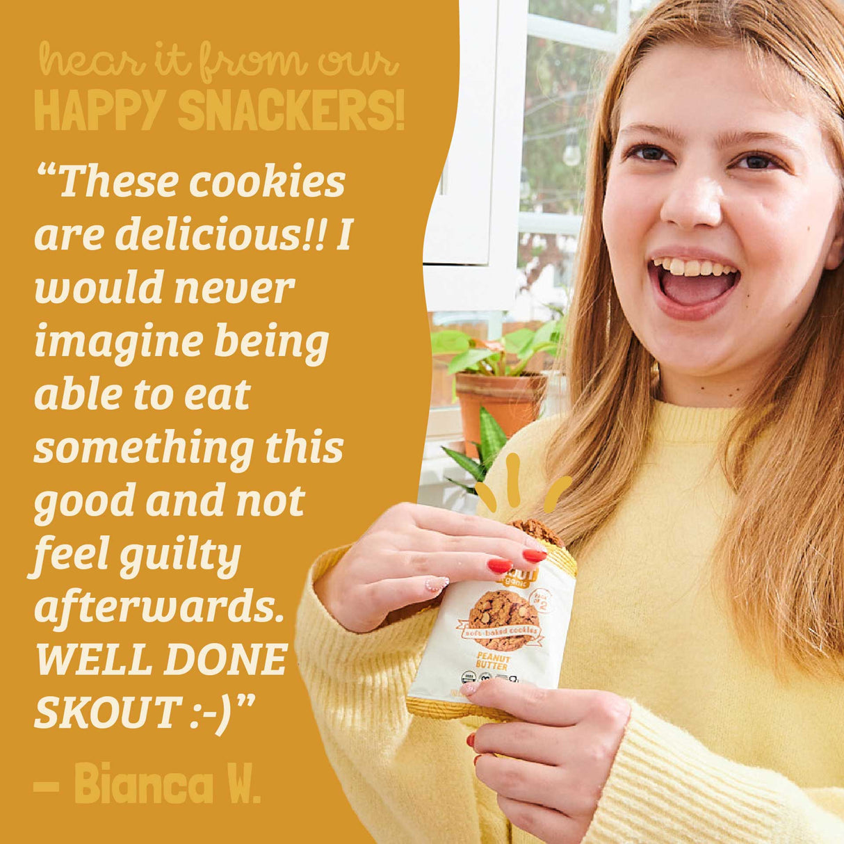 Skout Organic Peanut Butter Soft Baked Cookies