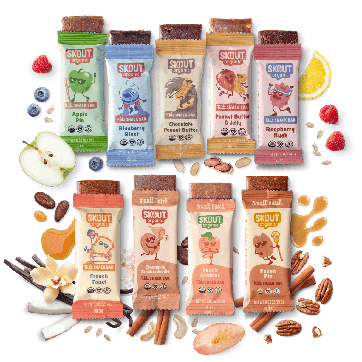 Skout Organic Small Batch Kids Bar Variety Pack - 36 Pack