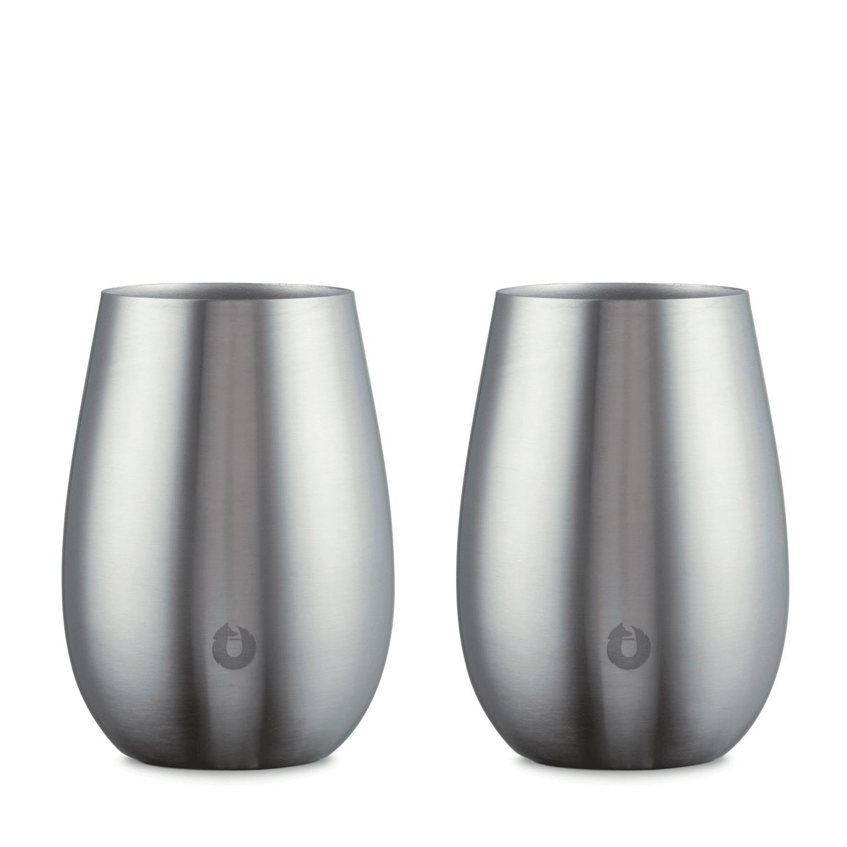 Stainless Steel Sauvignon Blanc Wine Glass, Set of 2 - Steel