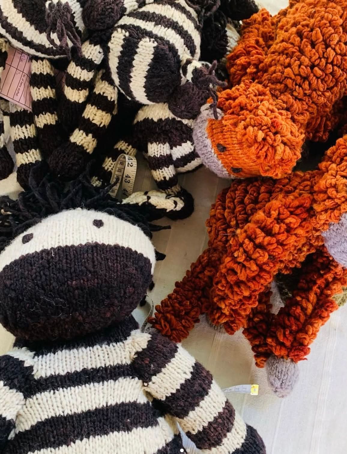 Wool Knit Buddy | Zachary the Zebra
