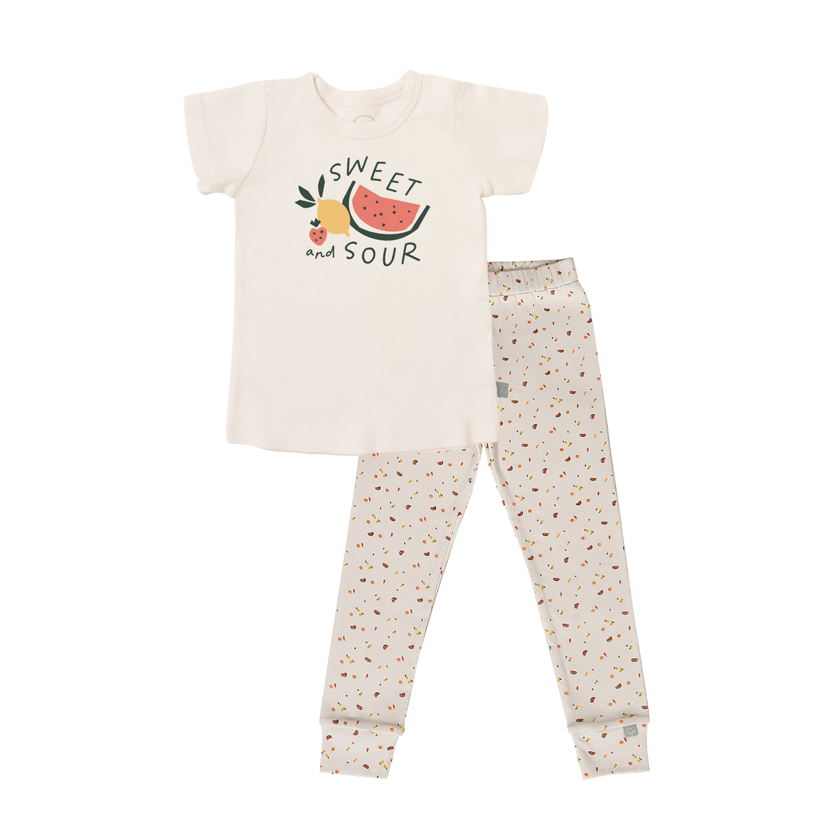 short sleeve pajama set | sweet and sour