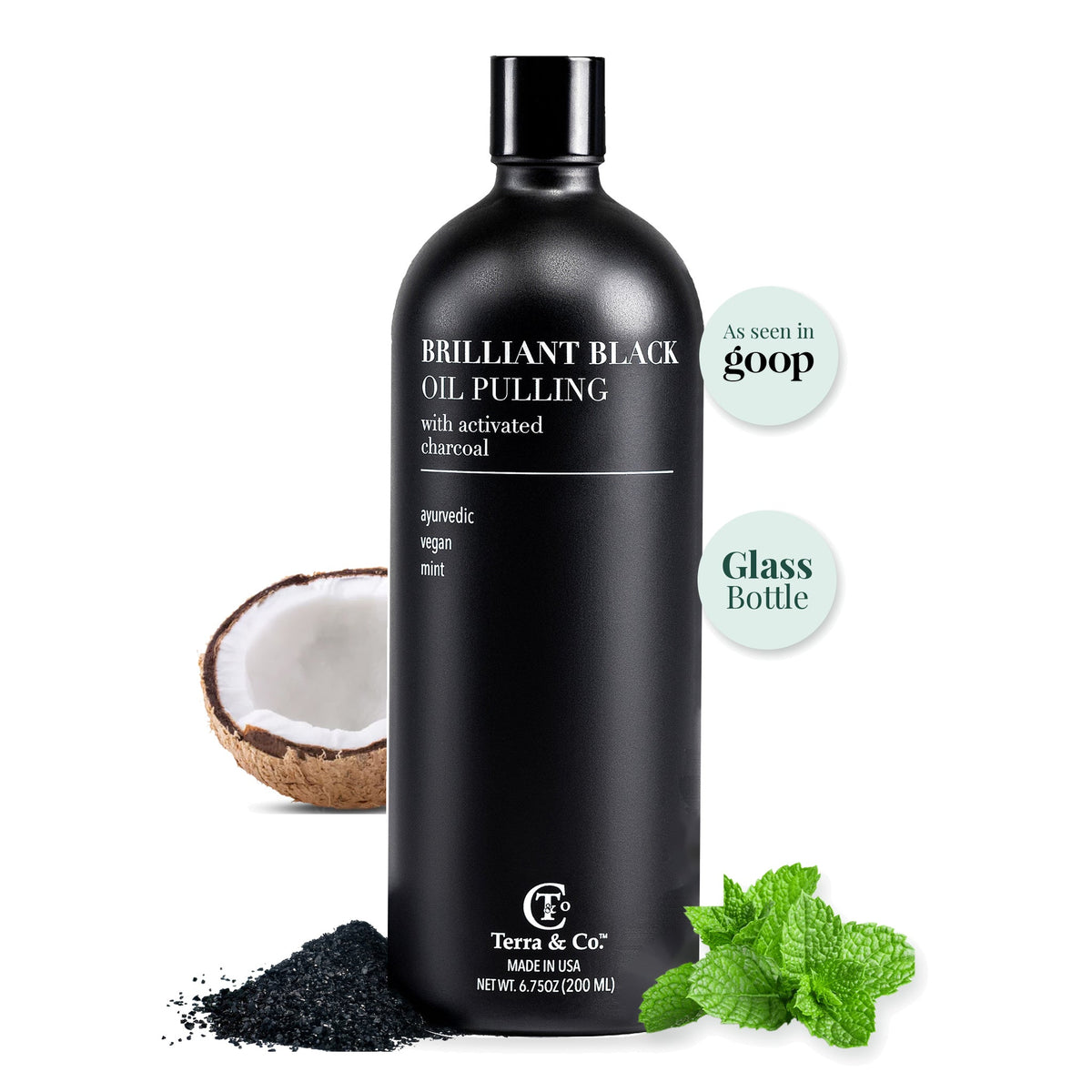 Brilliant Black® Oil Pulling – Ayurvedic Mouthwash for Teeth Whitening, Detox & Gum Health