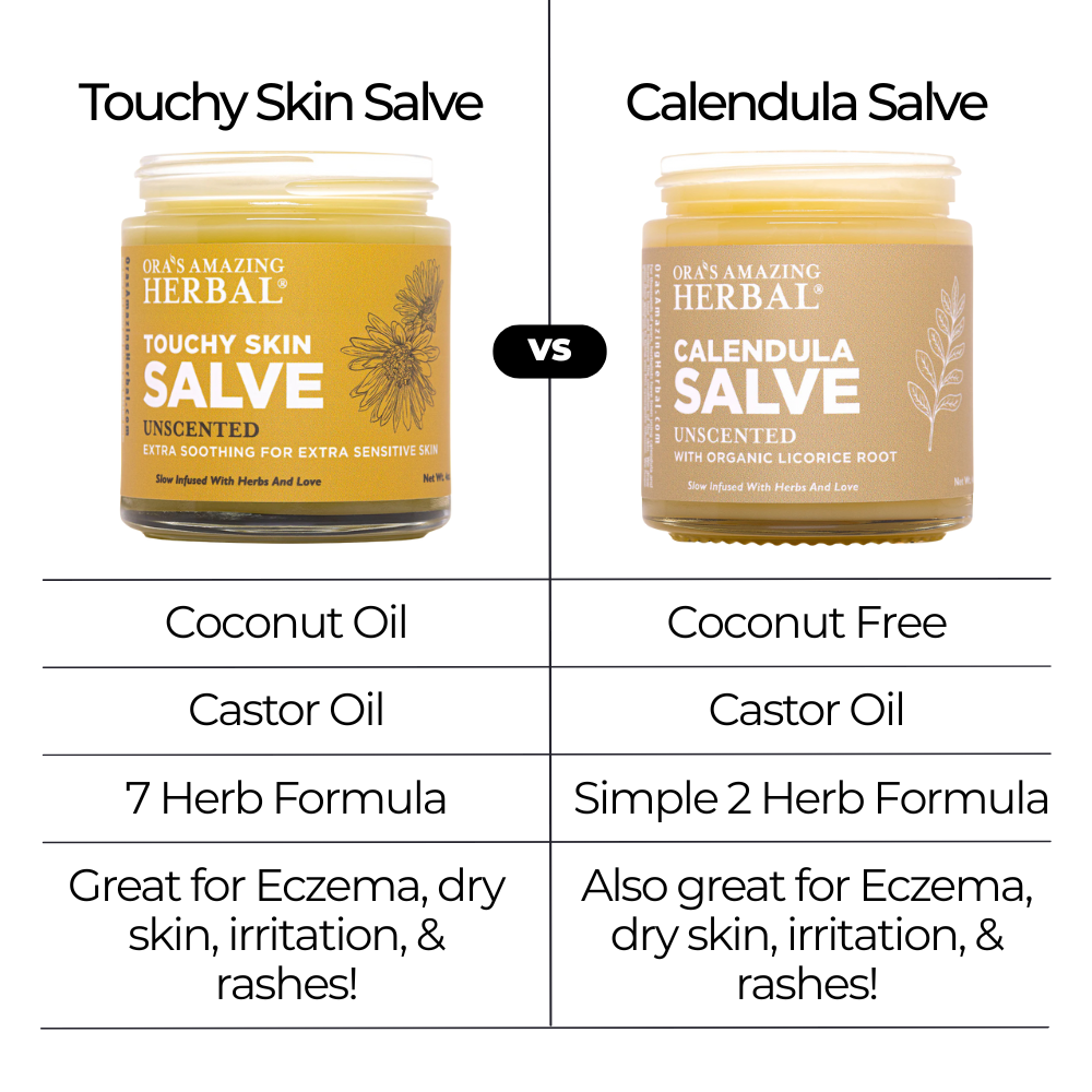 Touchy Skin Salve, Eczema Cream Ointment for Sensitive Skin