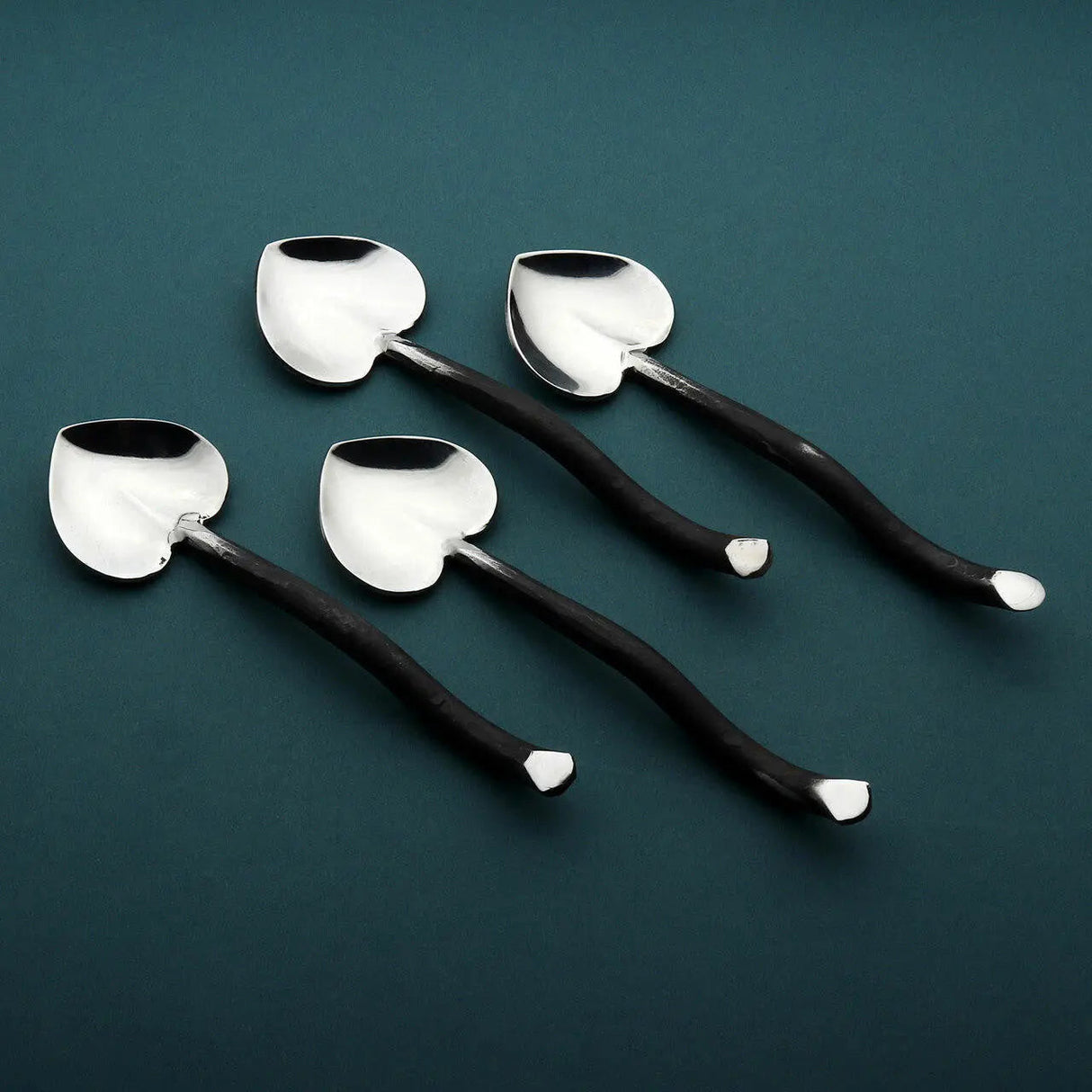 Twig Heart Coffee/Dessert Table Spoon 4 Pc. Set