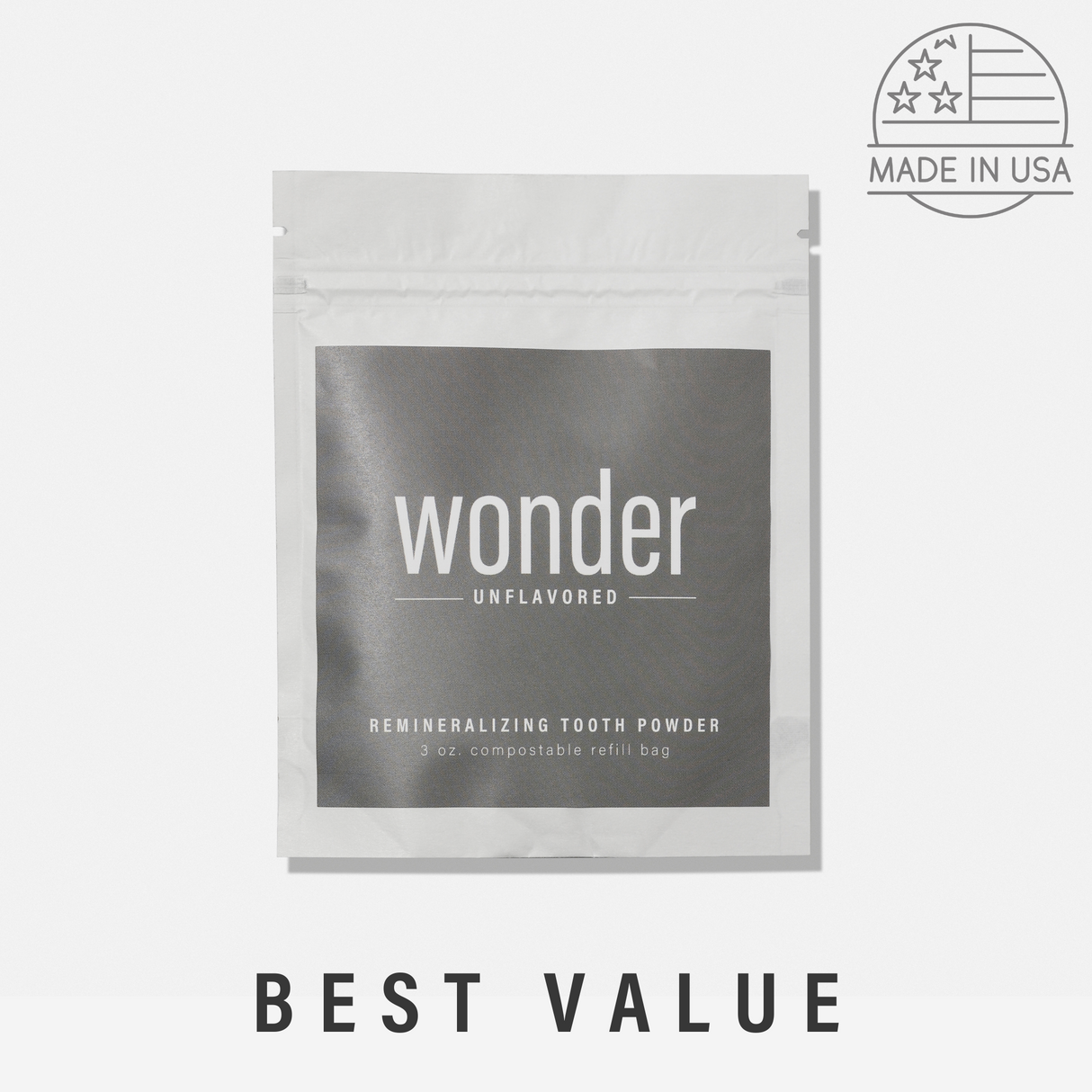 Unflavored Tooth Powder