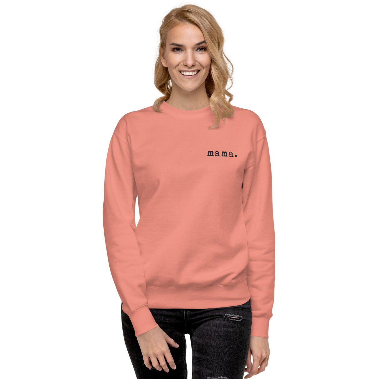 Mama. Embroidered | Premium Adult Sweatshirt