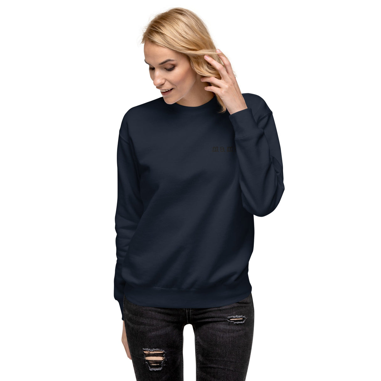 Mama. Embroidered | Premium Adult Sweatshirt