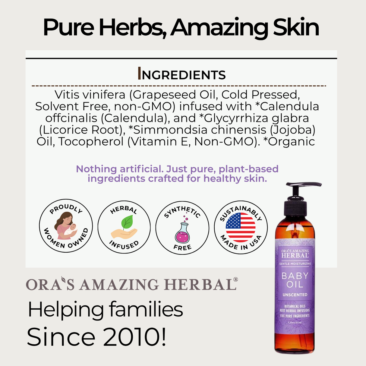 Baby Oil with Calendula and Licorice