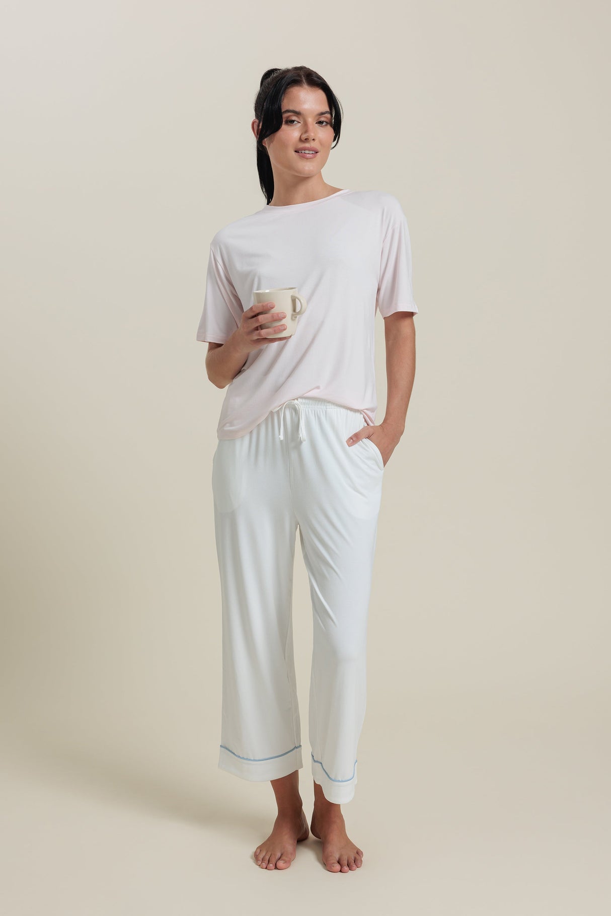 Bamboo Pajama Cropped Pants