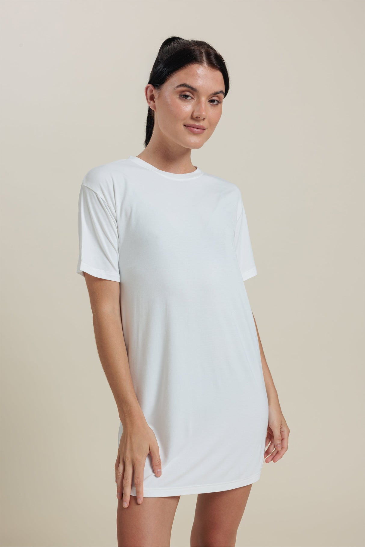 Bamboo Short Sleeve Tee Dress
