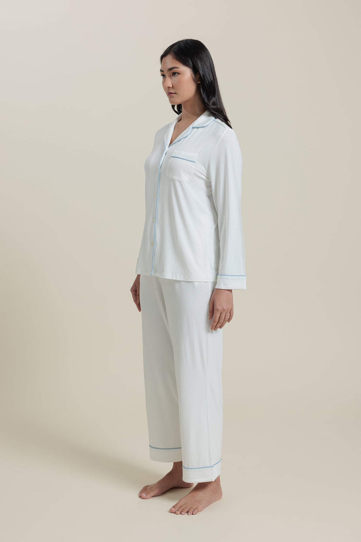 Bamboo Long Sleeve Pajama Top Shirt