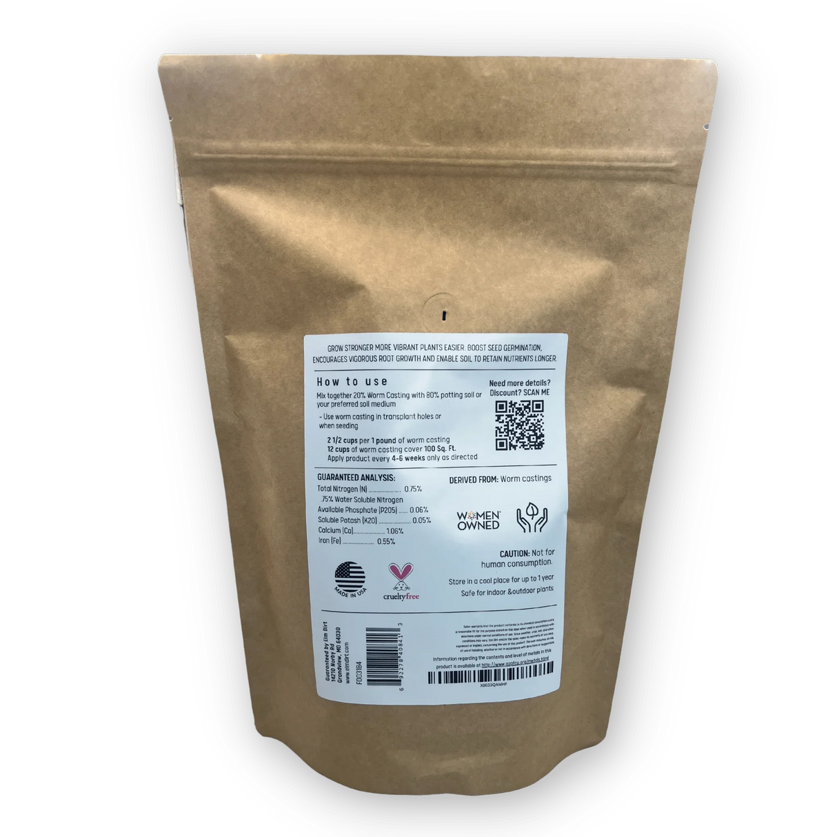 Premium Organic Worm Castings - Nature's Perfect Plant Fertilizer