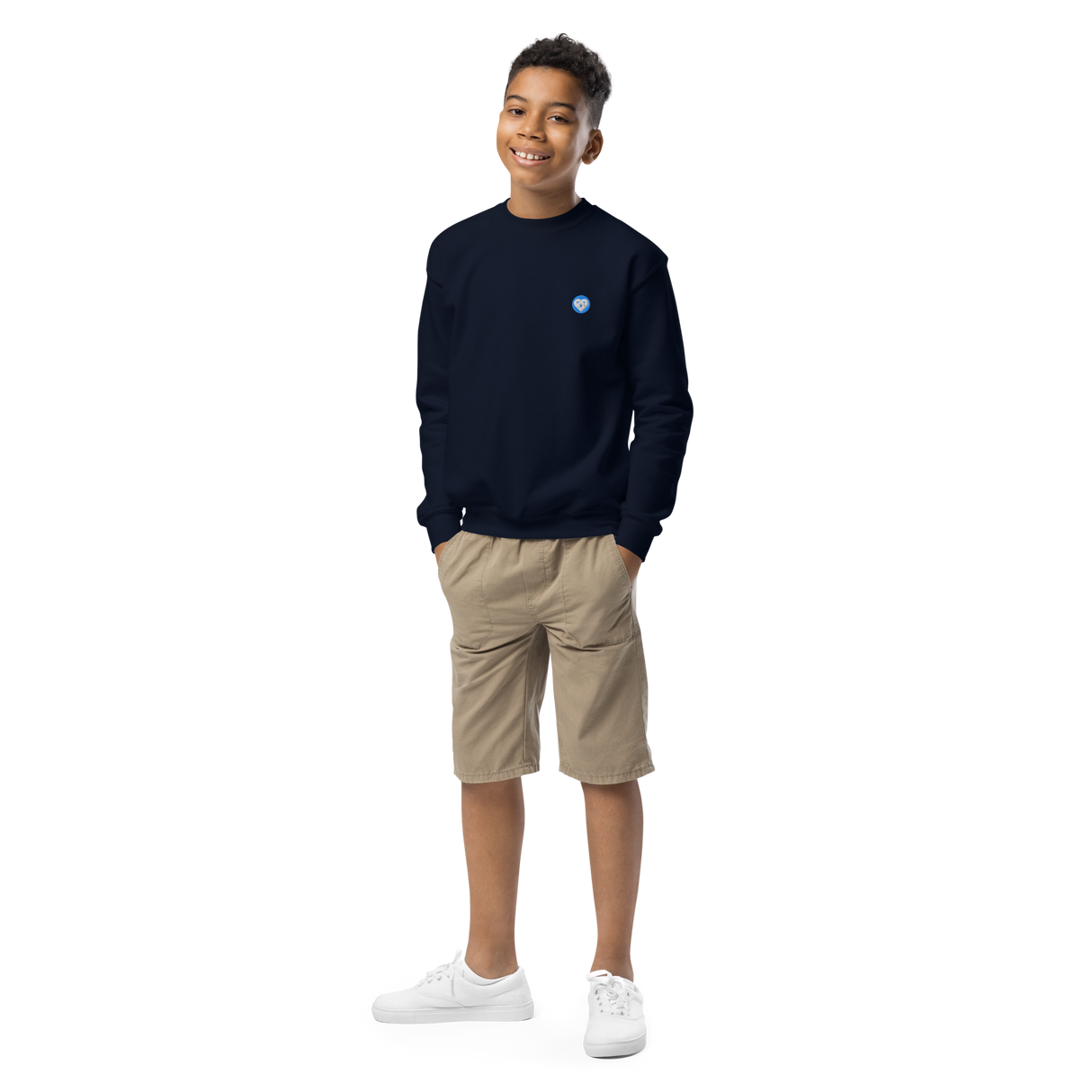 Organic Kids Lead with LOVE Crewneck Sweatshirt