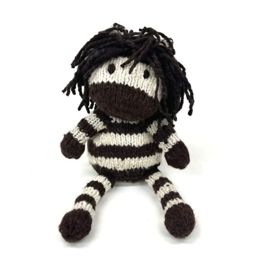 Wool Knit Buddy | Zachary the Zebra