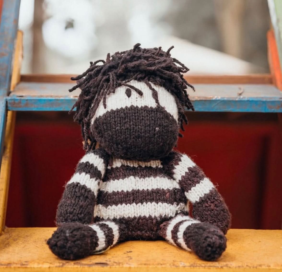 Wool Knit Buddy | Zachary the Zebra