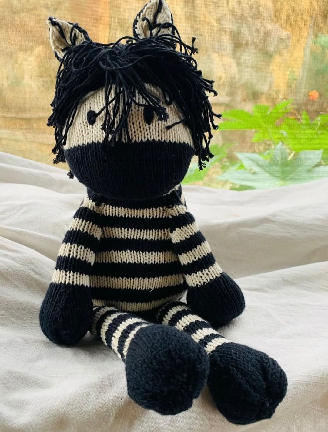 Wool Knit Buddy | Zachary the Zebra