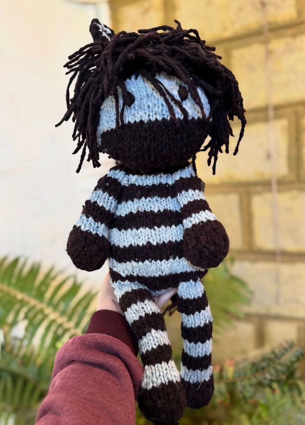 Wool Knit Buddy | Zachary the Zebra