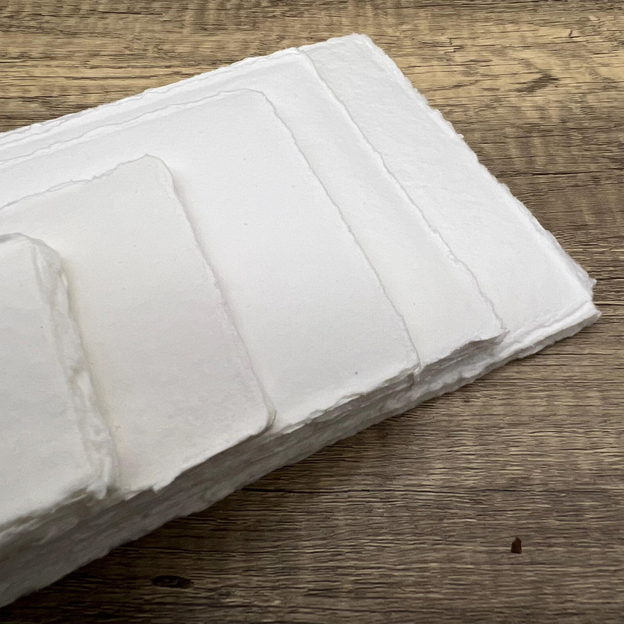 White 300gsm Handmade Cotton Paper (Set of 10)