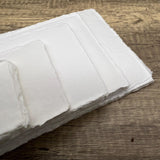 White 300gsm Handmade Cotton Paper (Set of 10)