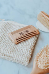 Beard Comb – Pear Wood | Plastic-Free Grooming Essential