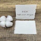White 150gsm Handmade Cotton Paper (Set of 10)