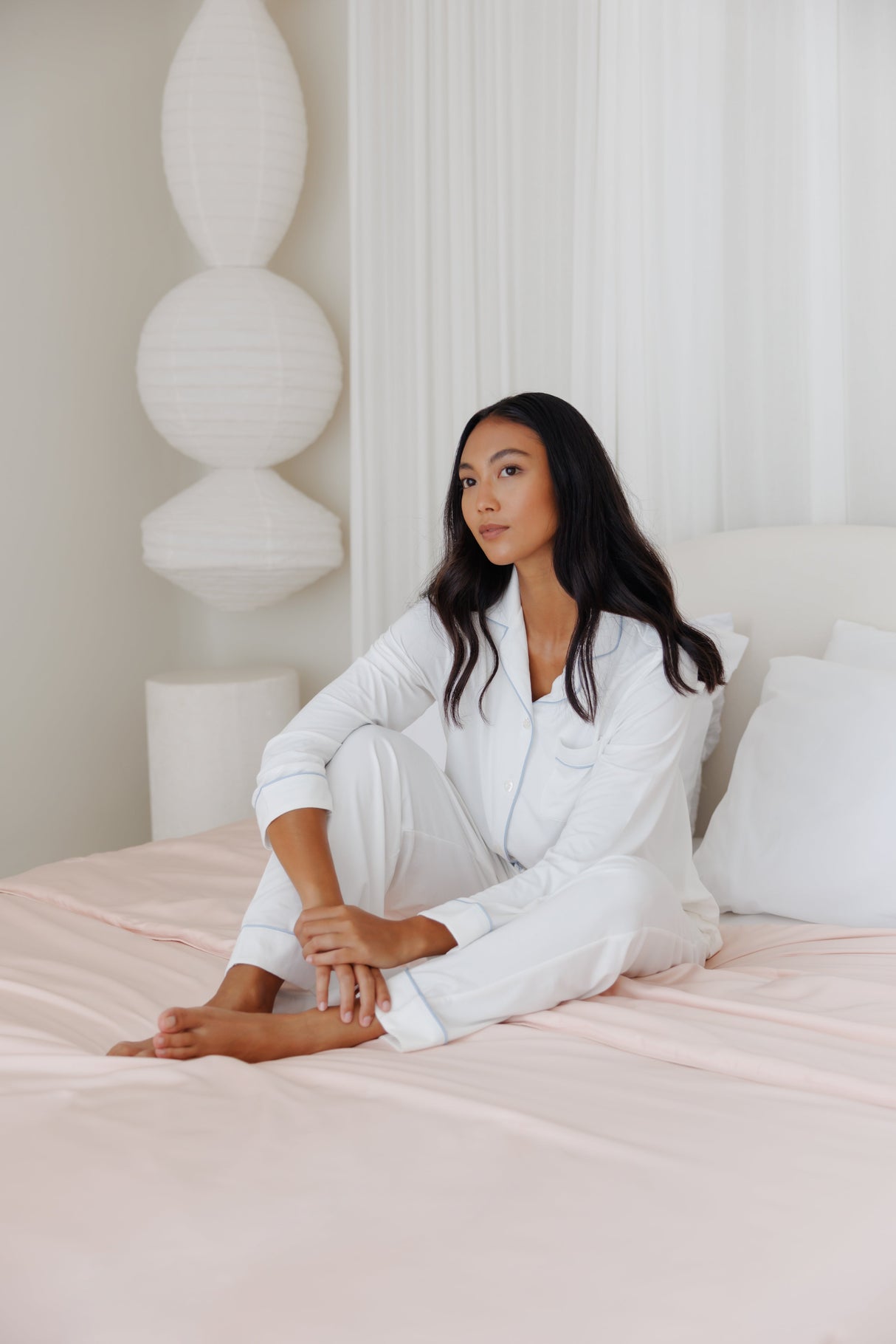 Bamboo Long Sleeve Pajama Top Shirt